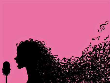 歌う シルエットイラスト 無料イラストなら イラストac