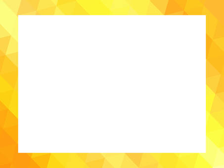 黄色の幾何学模様四角フレーム44