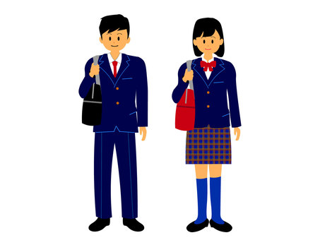 High school boys and girls going to and from school together, étudiant du secondaire, pour l'impression scolaire, l'homme, JPG and PNG