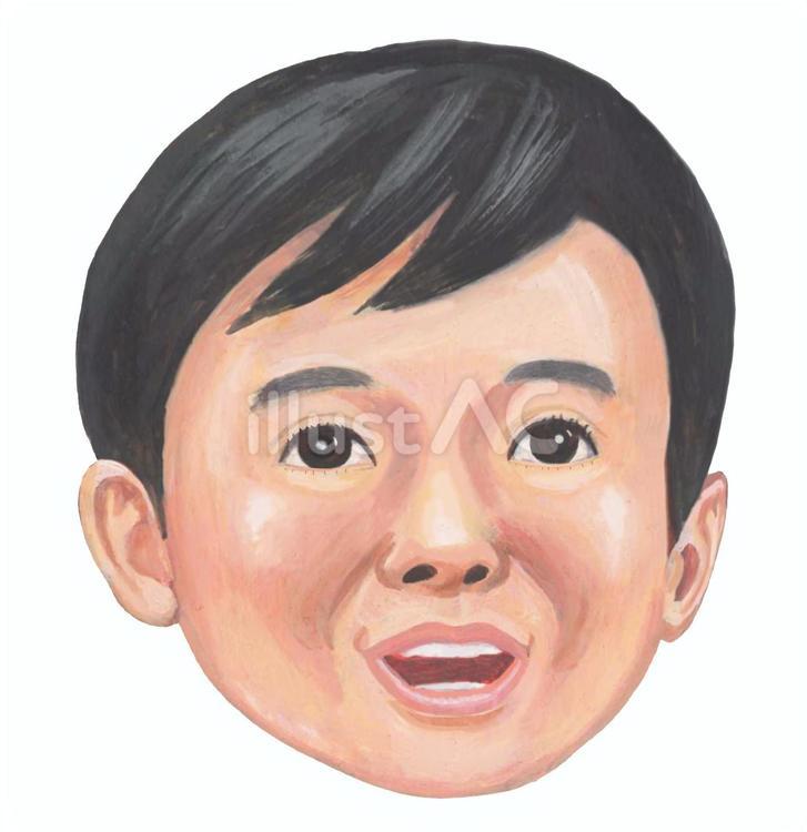 子どもの顔 こども,子供,顔のイラスト素材