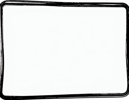 手描き風の黒いインクフレーム