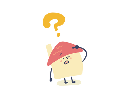 お家(疑問) お家(疑問) 家,疑問,はてな,質問,わからない,戸建て,建物,家屋,一軒家,優しいのイラスト素材