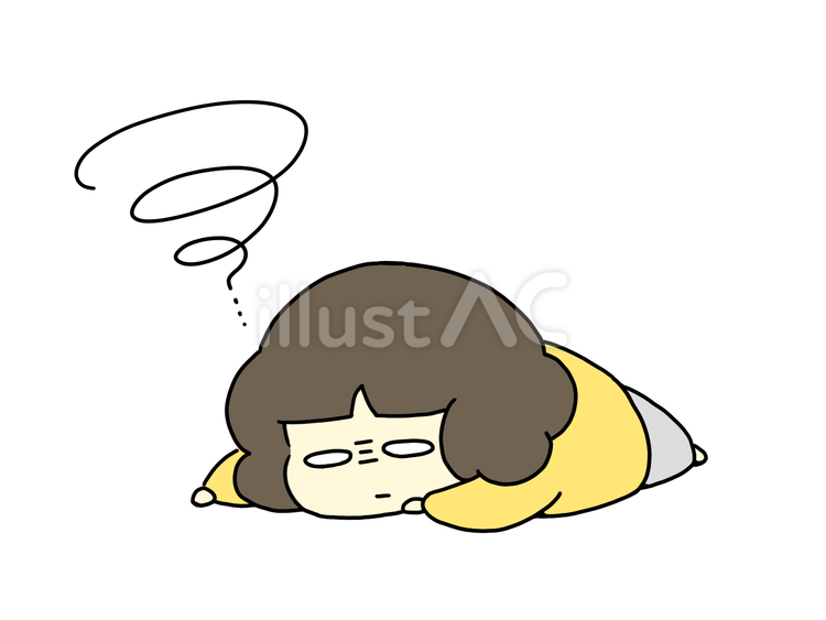 気絶する人（うつ伏せ） 疲労,疲れた,うつ伏せのイラスト素材