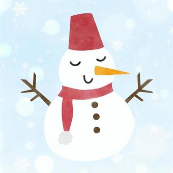 Snowman illustration 2, , JPG and PNG