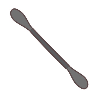 黒い綿棒 綿棒,衛生用品,使い捨て,耳かき,耳掃除,メイク用品,黒のイラスト素材