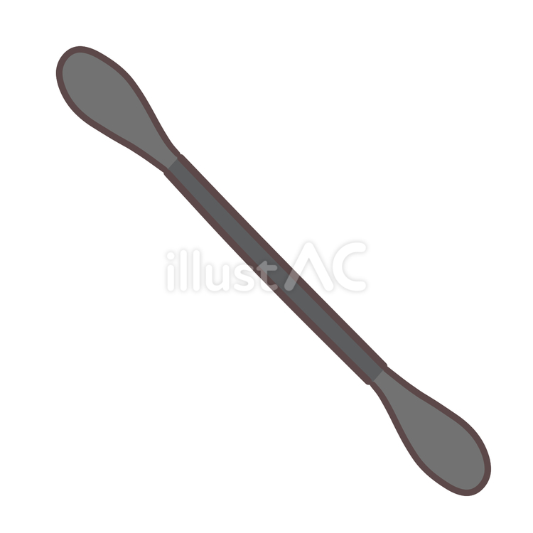 黒い綿棒 綿棒,衛生用品,使い捨てのイラスト素材