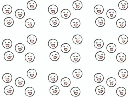 背景パターン　笑顔がいっぱい 背景,パターン,壁紙,顔,笑顔,ニコニコ,いっぱい,かわいい,笑う,ニコちゃんのイラスト素材