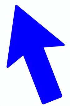 カーソルのような青い矢印（クリック） 矢印,カーソル,アイコン,クリック,マウスポインター,斜め,上,斜め上,左斜め上,プッシュのイラスト素材