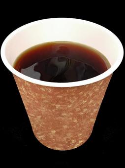 ホットコーヒー紙コップテイクアウト コーヒー,ブラック,ドリンク,ホット,紙コップ,カフェ,コンビニ,メニュー,テイクアウト,飲み物のイラスト素材
