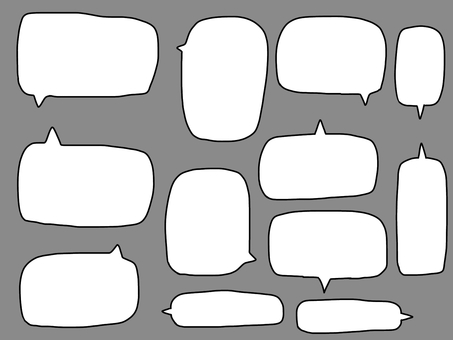 Illustration, speech balloon, frame, decoration, 