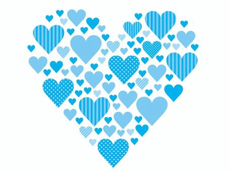 Illustration, heart, light blue, white day, JPG, PNG and AI