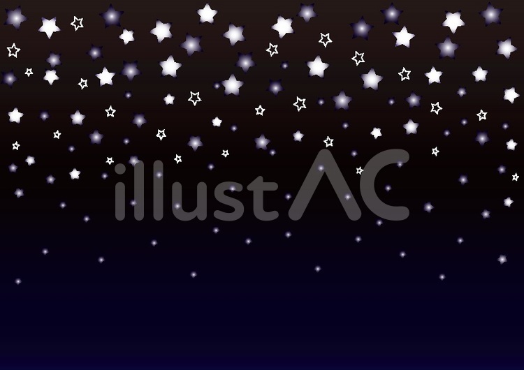 star 星,星空,夜空のイラスト素材