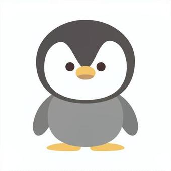 シンプルなペンギンのイラスト素材 ペンギン,かわいい,動物,鳥,動物園,水族館,キャラクター,シンプル,鳥類,ゆるいのイラスト素材