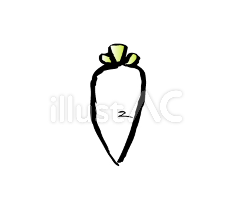 大根 だいこん,ダイコン,野菜のイラスト素材