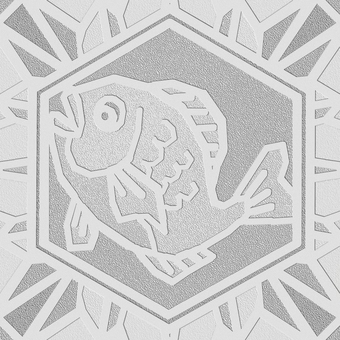 シームレスなモザイク　鯛　o 鯛,めで鯛,縁起物,魚,慶事,和風,伝統,正月,寿,引出物のイラスト素材