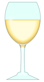 Illustration, white wine, wine glass, sake, 