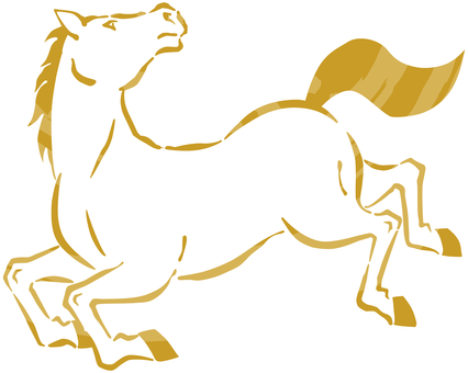 馬 馬,午年,駆ける,お正月,動物,生き物,干支,2026年,令和8年,新年のイラスト素材