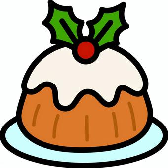青皿のクリスマスプディングです。 青皿のクリスマスプディングです。 クリスマスプディング,シンプル,お菓子,デザート,おやつ,スイーツ,伝統,イギリス,イベント,パーティーのイラスト素材