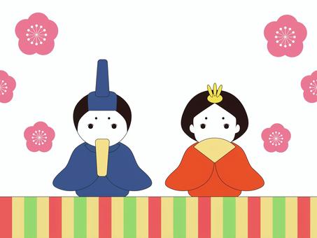 Illustration, hina matsuri, peach's festival, hina doll, 