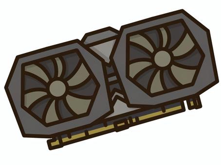 グラボ グラボ,グラフィックボード,ビデオカード,パソコン,パソコンパーツ,グラフィック,映像処理,画像処理,ゲーミング,ゲーマーのイラスト素材