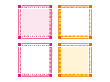 Illustration, quadro, anexar, moldura decorativa, 