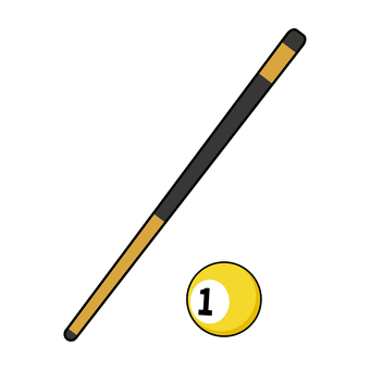 ビリヤード ビリヤード,丸,ナインボール,ビリヤードボール,ビリヤードキュー,キュー,ボール,球,球技,球技大会のイラスト素材