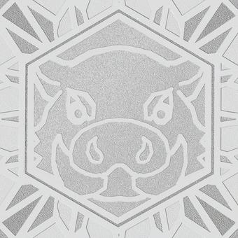 シームレスなモザイク　干支　亥　o  亥,猪,イノシシ,干支,動物,正月,年賀状,背景素材,バックグラウンド,モザイクのイラスト素材