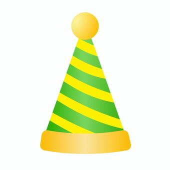 パーティ帽子　ハット 帽子,パーティハット,パーティ,ハット,緑,メリークリスマス,クリスマスパーティ,誕生日,誕生日会,お祝いのイラスト素材