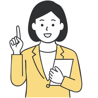 説明する 女性 ビジネスマン 説明する 女性 ビジネスマン 説明,女性,ビジネス,かわいい,ひらめき,若い,アイディア,指差し,ひらめく,バインダーのイラスト素材