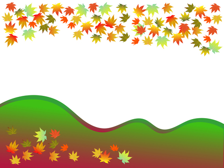 秋　もみじ　枯葉 背景,壁紙,ポストカード,秋,枯葉,もみじ,紅葉,自然,風景,山のイラスト素材