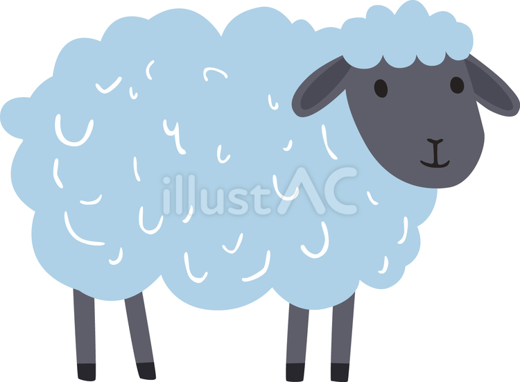 かわいい羊 羊,動物,かわいいのイラスト素材