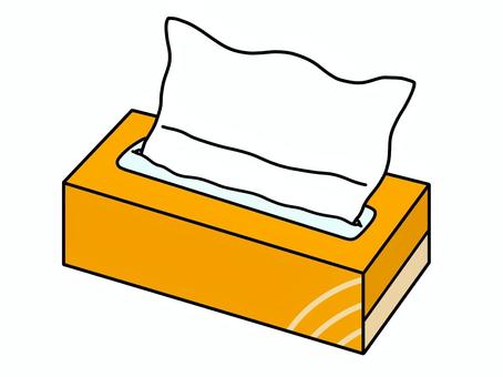 箱ティッシュ オレンジ ティッシュ,ボックスティッシュ,ちり紙,鼻水,紙製品,日用品,衛生用日,オレンジ色,花粉症,鼻風邪のイラスト素材