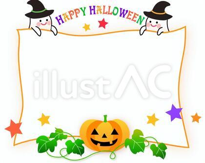 ハロウィンのフレーム