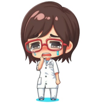 New female nurse in glasses crying, , JPG and PNG