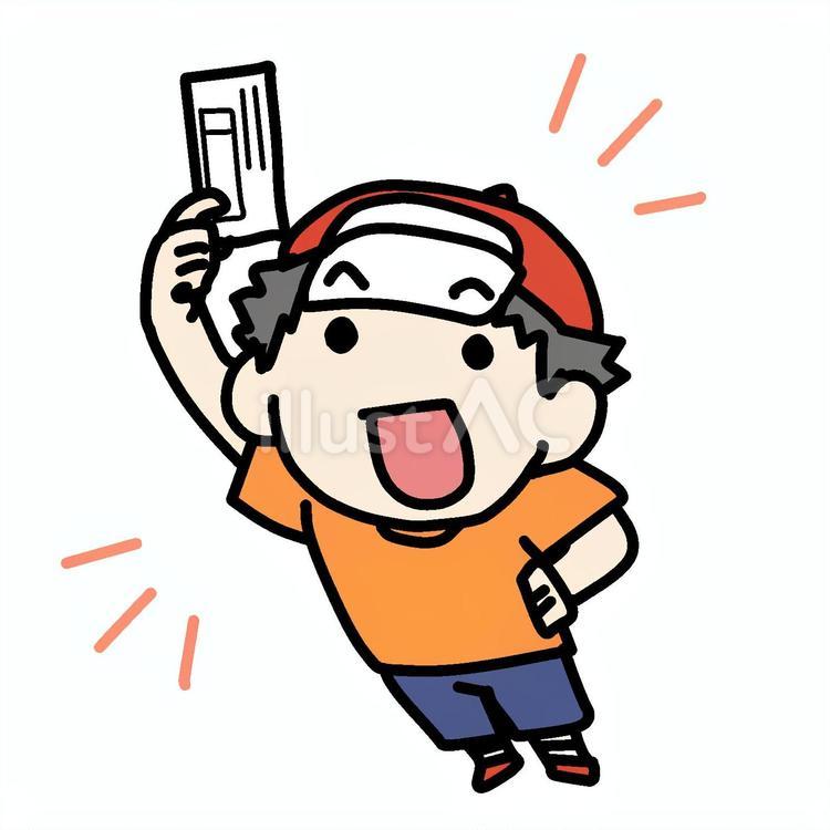 投票用紙と少年 小学生,投票,用紙のイラスト素材