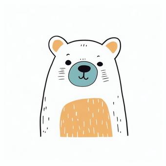 Soft bear icon 2, yuwawa, niedźwiedź, kuma, JPG