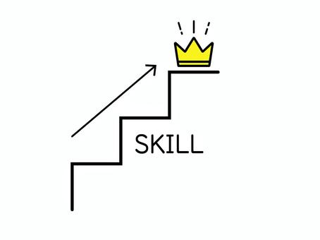 Illustration, skill, up, skill up, 