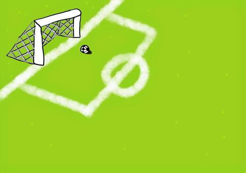 グラウンドに転がるサッカーボール グラウンドに転がるサッカーボール サッカー,グラウンド,フィールド,ボール,スポーツ,運動,芝生,白線,背景素材,試合のイラスト素材