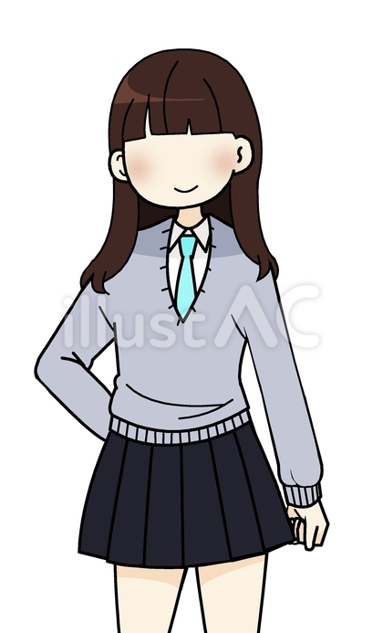 セーターを着る学生