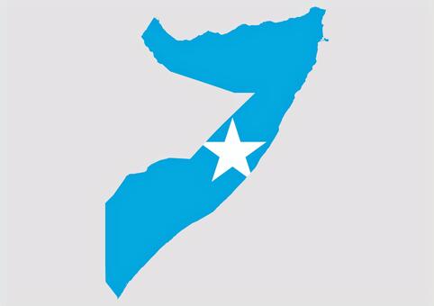 ソマリアの地図（国旗柄） ソマリア,地図,国旗,外国,海外,地理,土地,国土,地形,世界のイラスト素材