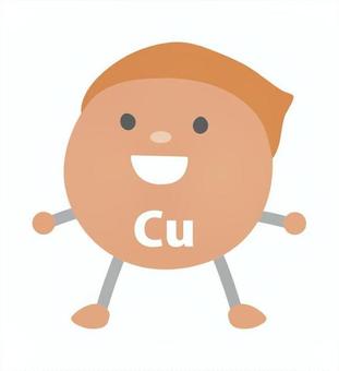 化学式_銅 銅,cu,擬人化,分子,化学式,キャラクター,かわいいのイラスト素材