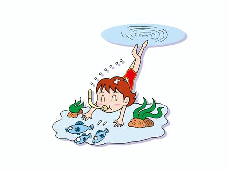 シュノーケリング