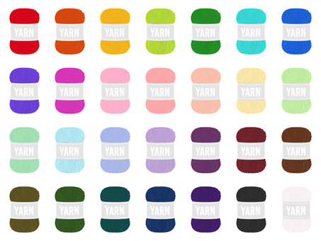 いろんな色の毛糸のイラストセット いろんな色の毛糸のイラストセット 毛糸,カラフル,色,パステル,ビビット,ダーク,カラー,シンプル,素朴,挿し絵のイラスト素材