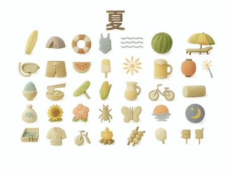 夏のイラストアイコン素材集⑤