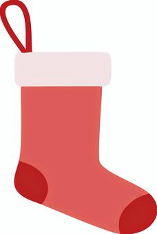 赤い靴下のイラスト 靴下,靴,クリスマス,衣類,シューズのイラスト素材