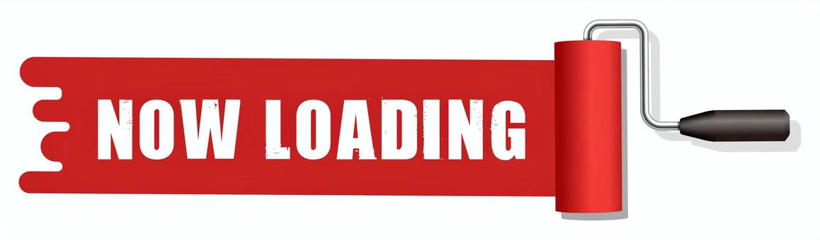 ペンキ+文字 / Now loading ペンキ+文字 / Now loading ペンキ,インク,ペイント,ローラー,now,loading,塗料,塗装,文字,塗るのイラスト素材