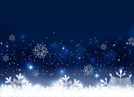 キラキラのホワイトクリスマスの背景素材 キラキラのホワイトクリスマスの背景素材 雪,冬,結晶,背景,フレーム,見出し,タイトル,チラシ,セール,クリスマスのイラスト素材