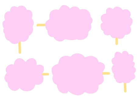 Illustration, cotton candy, sweet, fluffy, 