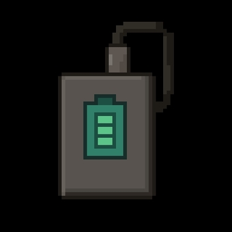 モバイルバッテリー　ドット絵 ドット,モバイルバッテリー,ドット絵,ピクセルアート,充電,ガジェット,usb,レトロゲーム,アイコン素材のイラスト素材