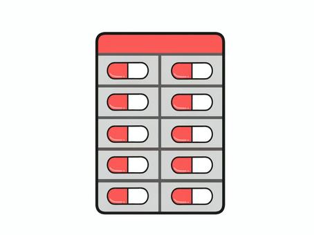 赤いカプセル錠剤シートのイラスト 薬,カプセル,錠剤,シート,ドラッグストア,包装のイラスト素材